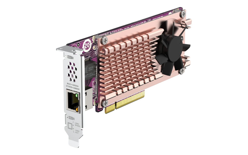 QNAP QM2-2P10G1TB | Dual PCIe Gen3 NVMe SSD | QNAP UK Store