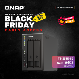 QNAP TS-253E-8G | 2 Bay Dual 2.5GbE NAS