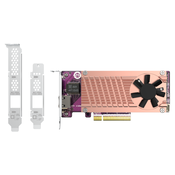 QNAP QM2-2P10G1TB | Dual PCIe Gen3 NVMe SSD & 10GbE Expansion Card