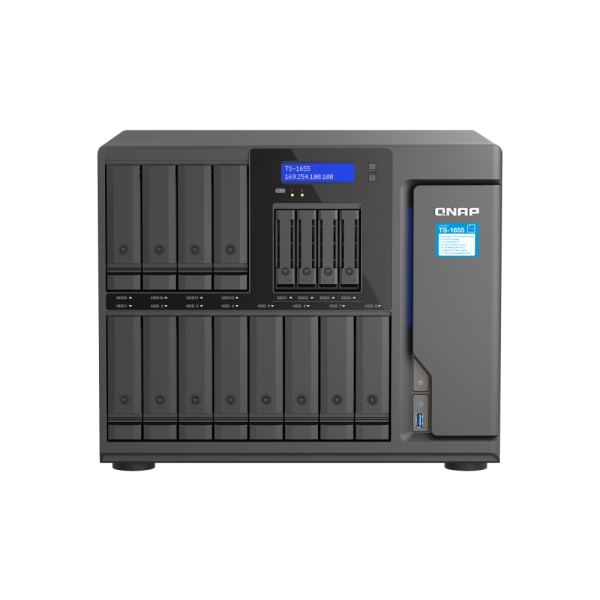 QNAP TS-1655-8G | 16 Bay 2.5GbE NAS
