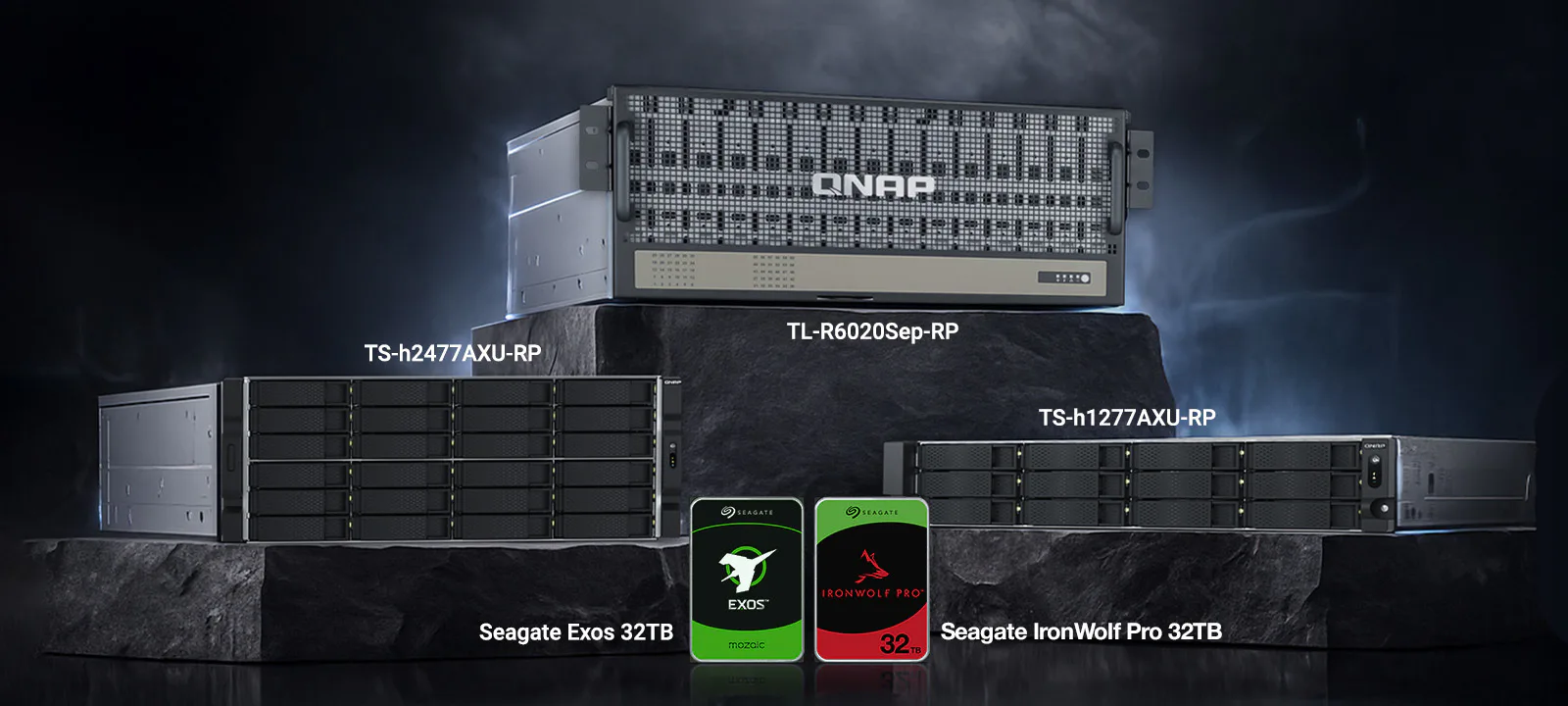 QNAP petabyte-scale storage with Seagate Exos and IronWolf Pro